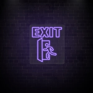Exit Neon Sign