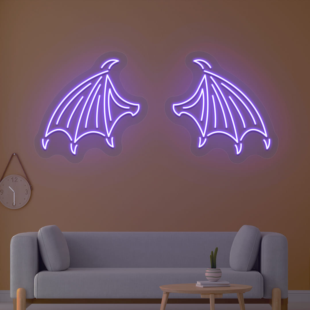 Bat Wings Neon Sign - Image 3