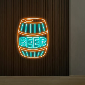 Beer Barrel Neon Sign