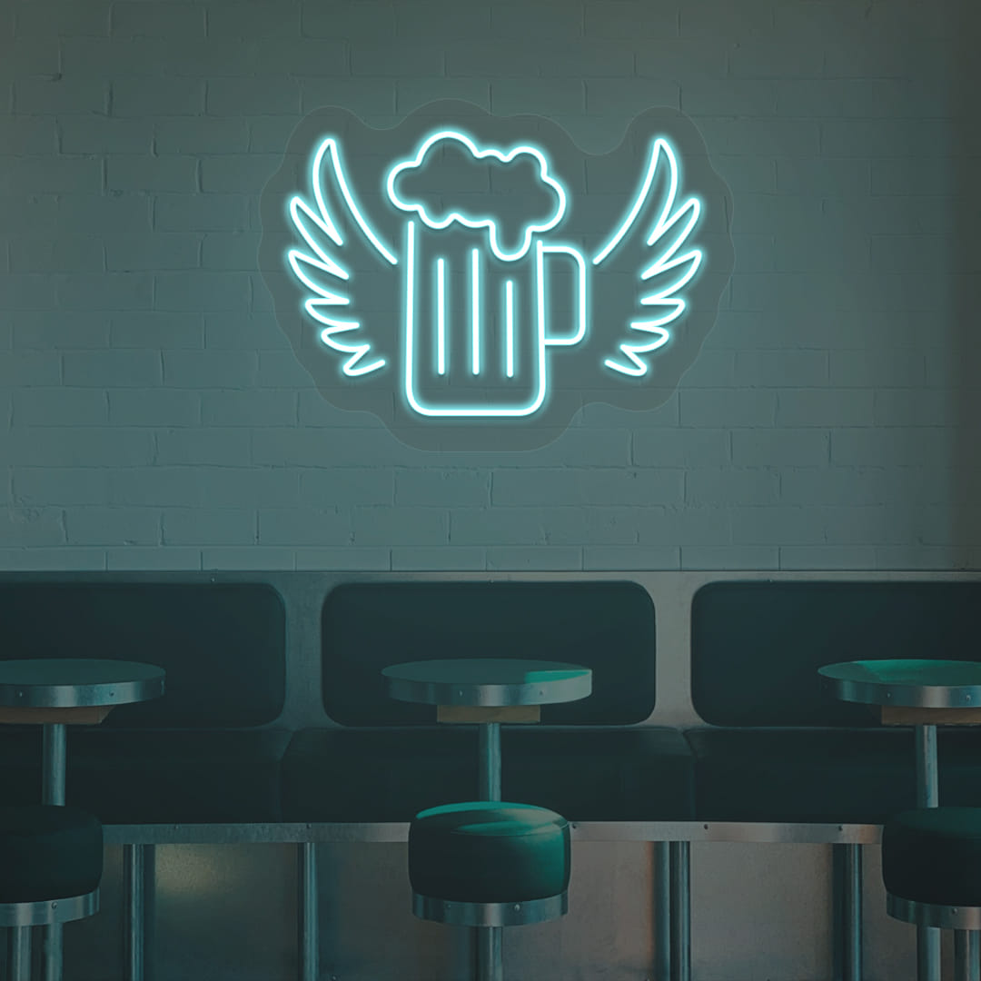 Beer Mug with Wings Neon Sign - Image 5