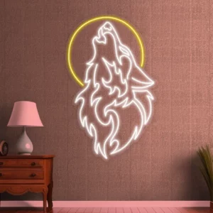 Howling Wolf Neon Sign