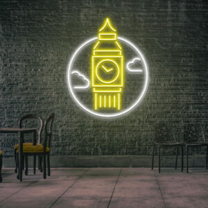 London Big Ben Neon Sign