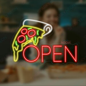 Pizza Open Neon Sign