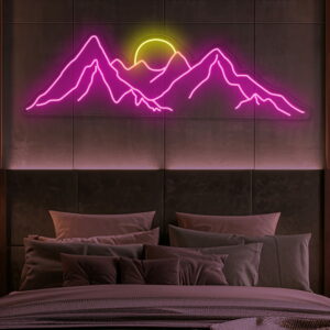 Sunrise Mountains Neon Sign