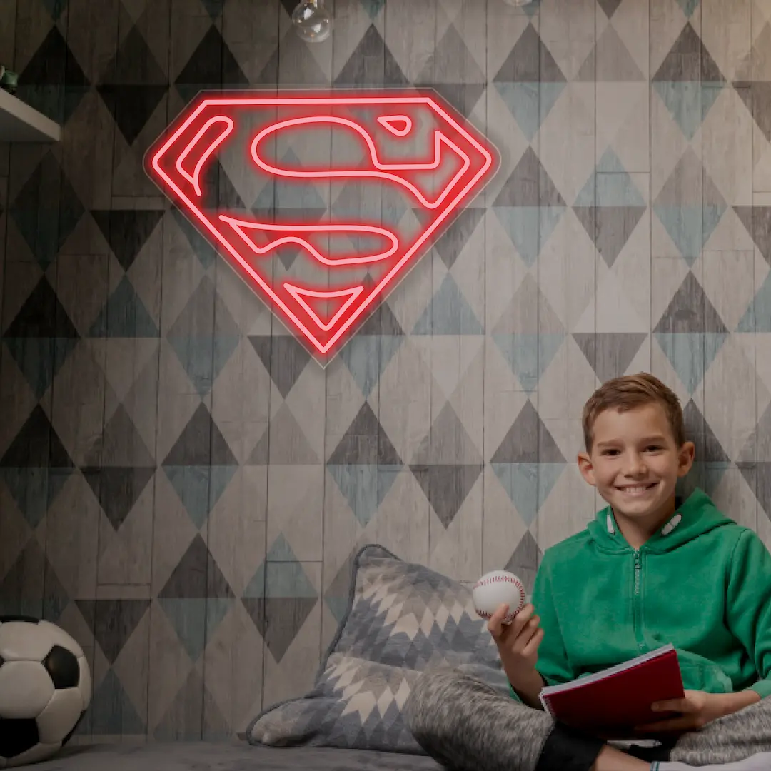 Superman Neon Sign