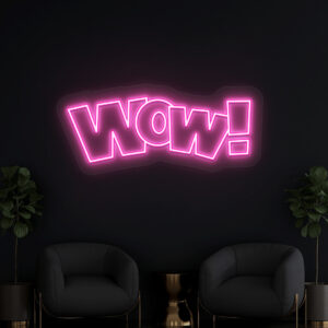 Wow Neon Sign