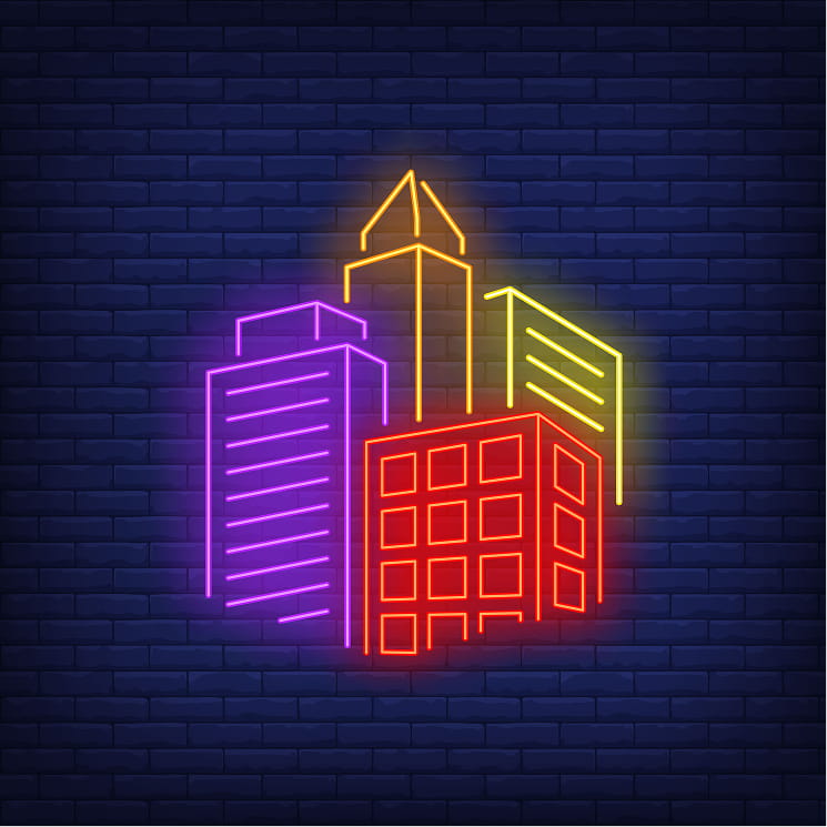 business logo neon