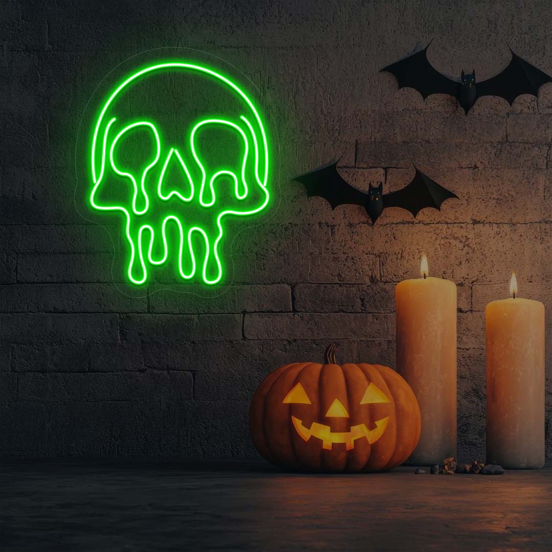 Dripping Skull Neon Sign - Image 3