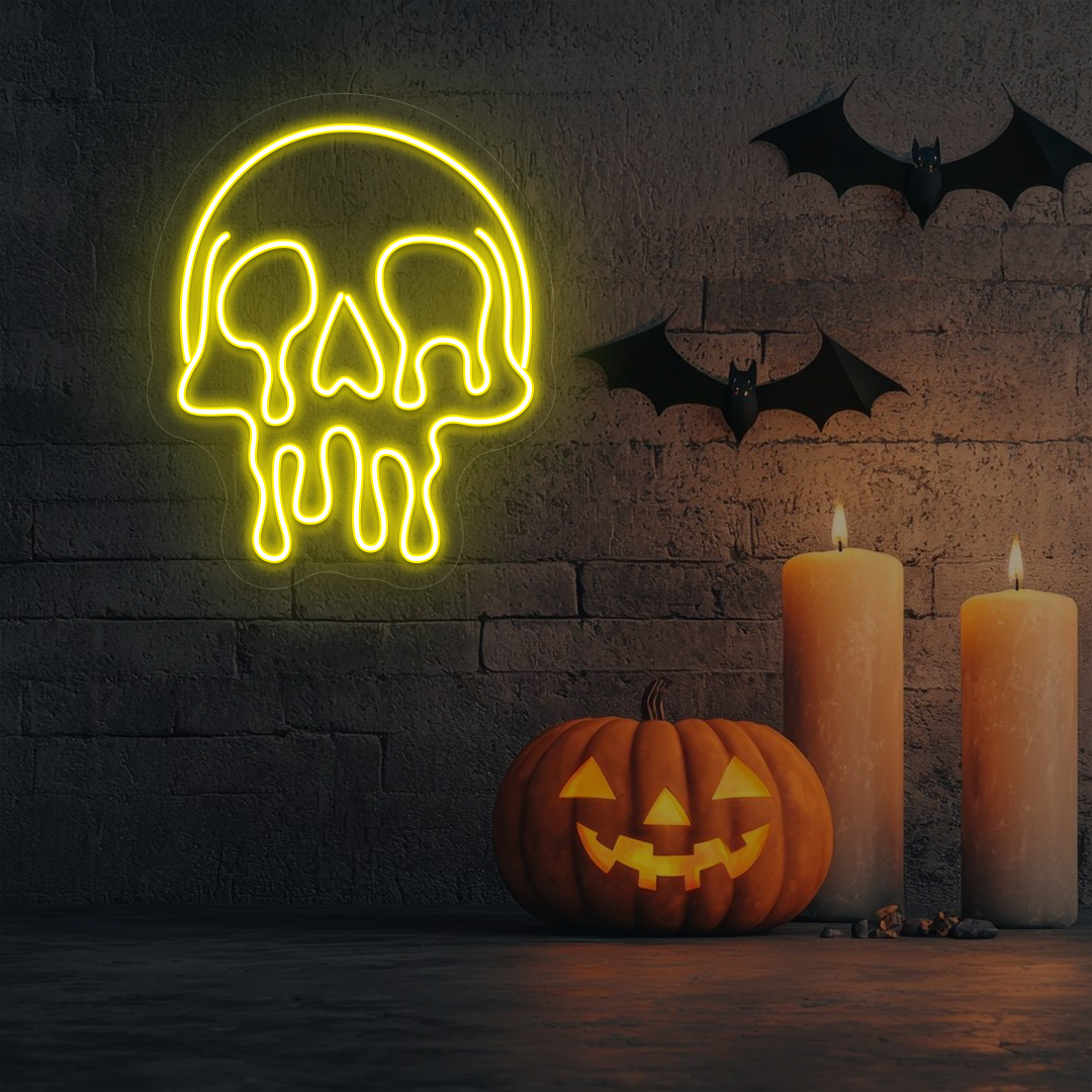 Dripping Skull Neon Sign - Image 5