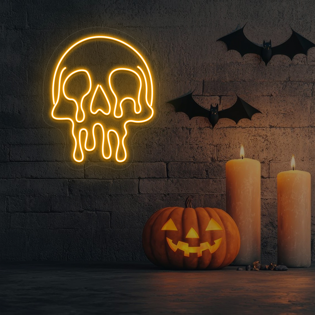 Dripping Skull Neon Sign - Image 6
