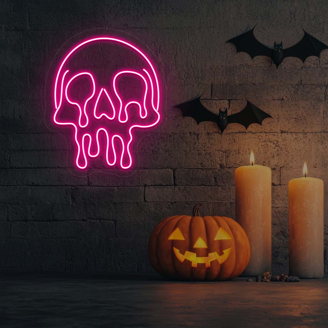 Dripping Skull Neon Sign - Image 7