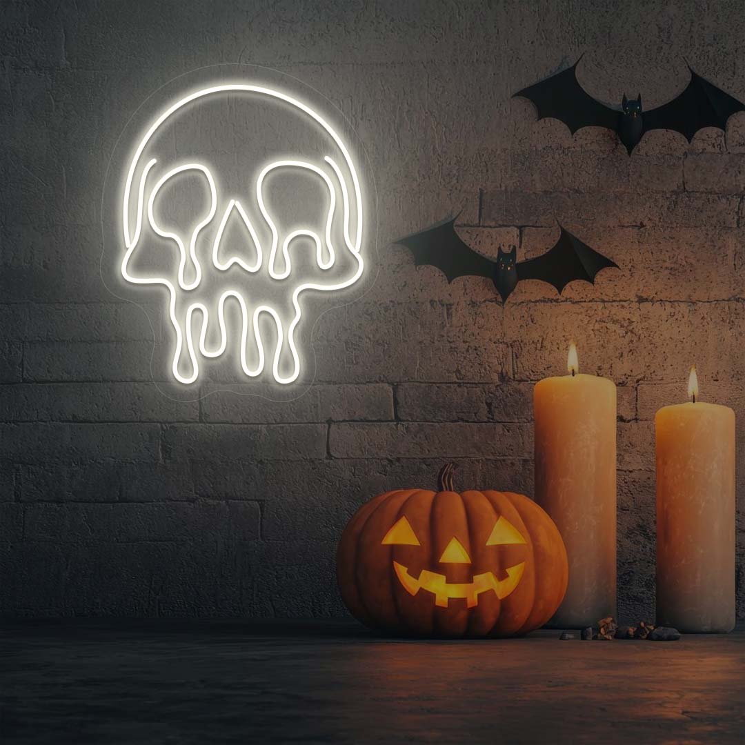 Dripping Skull Neon Sign - Image 9