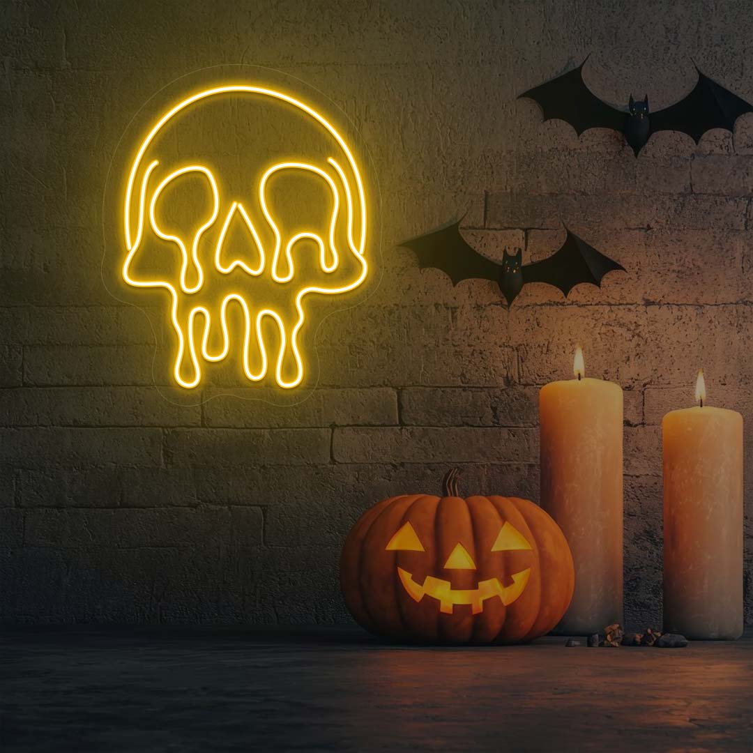 Dripping Skull Neon Sign - Image 10