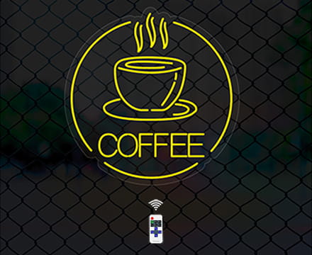 single color neon sign