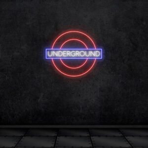 London Underground Neon Sign