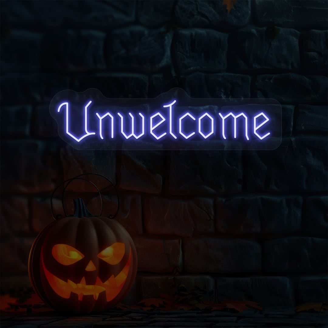 Unwelcome blue color